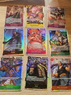 One Piece TCG 9 Stuck Set SR Karten Englisch Near Mint - Image 1