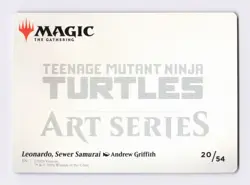 Leonardo (Gold-Stamp) 20/54 MTG Art Series: Teenage Mutant Ninja Turtles (ASTMT) - Image 2