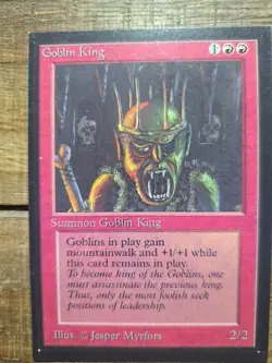 MtG Goblin King Collector's Edition NP NM - Image 2