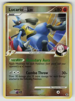 Lucario GL 8/111 Holo Rare Rising Rivals Pokemon Reverse Holo vLP - Image 1