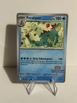 Pokemon Illustration Contest 2024 Promo Feraligatr Black Star Promo SVP 213 NM/M - Image 1