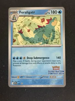 Pokemon Illustration Contest 2024 Promo Feraligatr Black Star Promo SVP 213 NM/M - Image 2