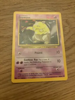 Pokemon TCG Drowzee Base Set 49/102 Regular Unlimited Common - Image 1