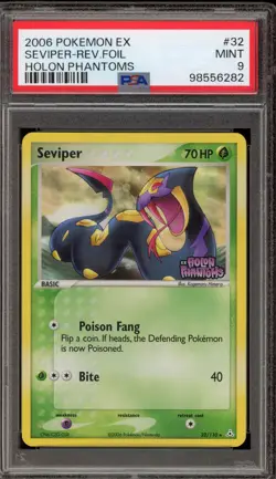 Pokemon Seviper EX Holon Phantoms Reverse Holo Rare #32 PSA 9 Mint - Image 1