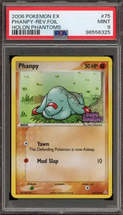 Pokemon Phanpy EX Holon Phantoms Reverse Holo #75 PSA 9 Mint - Image 1