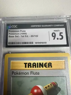 Pokemon Flute 1st Edition Base Set 86/102 CGC 9.5 WOTC VINTAGE POKEMON - Image 3