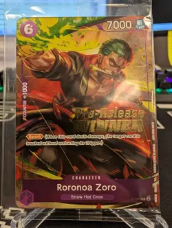 Roronoa Zoro (OP-06 Pre-Release Tournament) [Winner] P-045 One Piece... - Image 1