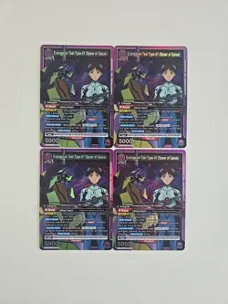 Union Arena English Evangelion Test Type-01 (Spear Of Gaius) SR Playset (4) NM - Image 1
