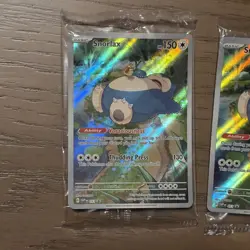 Pokemon TCG Snorlax 051 SV Scarlet & Violet 151 Promo Card Lot SEALED (X3) Rare - Image 3