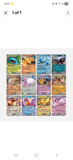 Pokemon 151 Complete Set of 12 Double Rare Ex Cards Holo NM English - Image 4