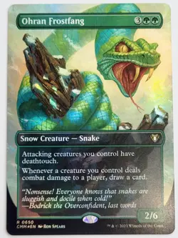 MTG Ohran Frostfang Borderless Foil - Commander Masters NM - Image 1