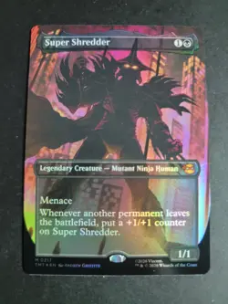 Super Shredder (Borderless Foil) Mythic MTG Ninja Turtles - Image 1