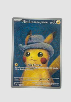2023 Pokemon SVP Black Star Promo #085 Van Gogh Pikachu with Grey Felt Hat - Image 1