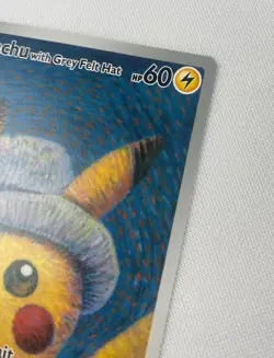 2023 Pokemon SVP Black Star Promo #085 Van Gogh Pikachu with Grey Felt Hat - Image 5