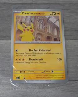 Pokemon x Natural History Museum Pikachu At The Museum Jumbo Sealed In Hand - Image 1