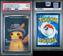 2023 POKEMON SVP EN-SV BLACK STAR PROMO #085 PIKACHU WITH GREY FELT HAT PSA 9 - Image 3