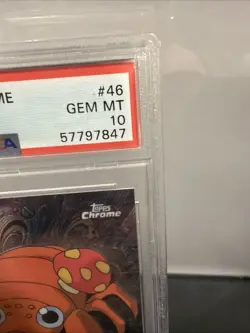 2000 Pokemon Game Topps Chrome Paras TV Rare #46 GEM 10 - Image 3