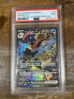 POKEMON 2024Shrouded Fable Illustration Coll Promo GRENINJA EX #132 PSA 9 Mint - Image 1