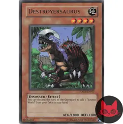 Yugioh Destroyersaurus FOTB-EN017 Rare LP - Image 1