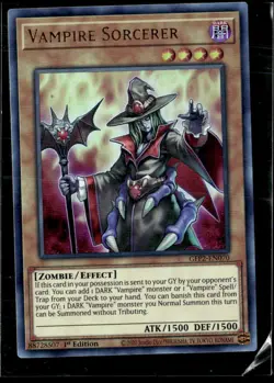 Yugioh Vampire Sorcerer 1st Edition Ultra Rare GFP2-EN070 - Image 1