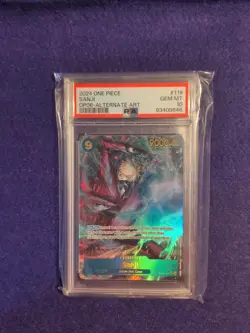 2024 One Piece Op06 Wings Of The Captain Sanji Alt Art PSA 10 #119 English - Image 1