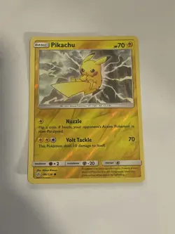 Pokemon Card Pikachu Cosmic Eclipse Reverse Holo 66/236 Near Mint - Image 1