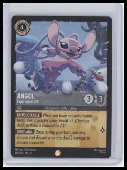 Disney Lorcana Angel Experiment 624 Character Card 191/204 Legendary Clean Mint - Image 1