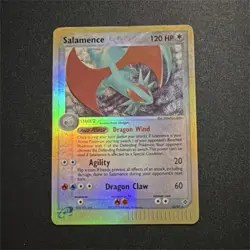 Pokemon Salamence Rare Holo 120 HP EX Dragon 10/97 Stage 2 Card 2003 - Image 1