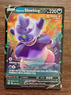 HOLO Galarian Slowking V 099/198 - 2021 Pokemon Chilling Reign Rare Card - NM - Image 1
