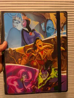 Disney Villains 9-Pocket Binder/Portfolio Holds 252 Cards 2025 Lorcana EMPTY - Image 1