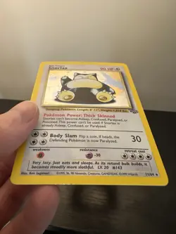 Pokemon TCG Snorlax 11/64 Jungle Holo Unlimited Rare Card 2000 - Image 4