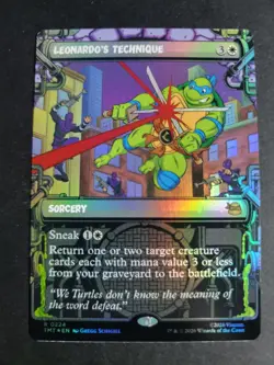 Leonardo's Technique (Showcase Foil) Rare MTG Ninja Turtles - Image 1