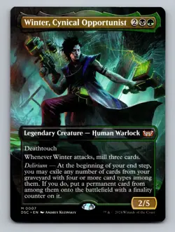 Winter, Cynical Opportunist (Borderless) M Commander: Duskmourn: House of Horror - Image 1