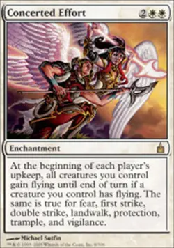 Moderatly Played, English - 1 x MTG Concerted Effort Ravnica: City of Guilds - Image 1