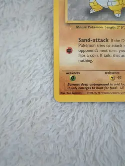 Sandshrew 62/102 Base Set Unlimited WOTC Vintage Pokemon LP - Image 4
