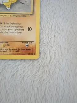 Sandshrew 62/102 Base Set Unlimited WOTC Vintage Pokemon LP - Image 5