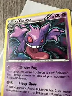 Gengar 60/162 XY Holo Pokemon - MP + Gastly Promo Xy 132 (more Vintage In Bin) - Image 2