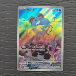 Marill 204/193 Illustration Rare Pokemon SV02 Paldea Evolved English NM - Image 1