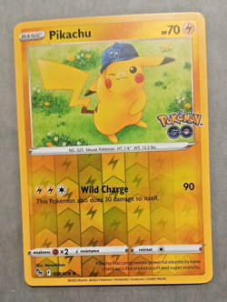 Pikachu 28/78 Pokemon Go Holo Rare 2022 Pokemon Card NM - Image 1