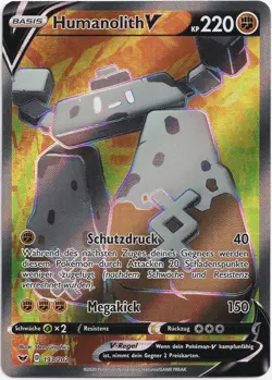 Pokemon Humanolith V Full Art Schwert&Schild 193/202 NM Deutsch - Image 1