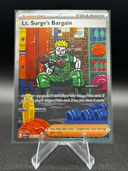 Lt. Surge's Bargain 185/132 Me01: Mega Evolution Holo Pokemon TCG - Image 1