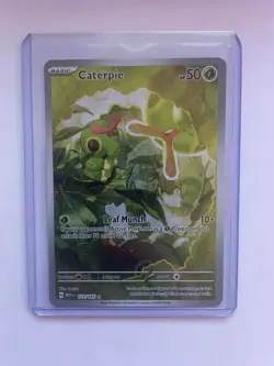 Pokemon TCG Caterpie 172/165 Scarlet & Violet 151 Holo Illustration Rare - Image 1
