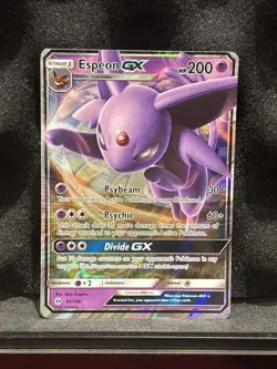 Pokemon Espeon GX Sun & Moon Base 61/149 NM SM Ultra Rare - Image 1