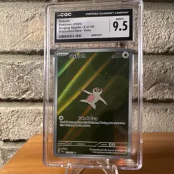 Pokemon TCG Slakoth CGC 9.5 Illustration Rare Holo Surging Sparks 212/191 2024 - Image 1