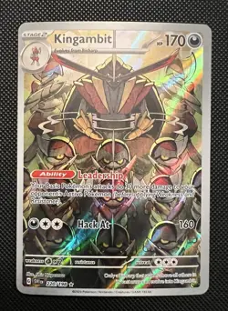 Pokemon Kingambit TCG Scarlet & Violet Base Set 220/198 Illustration Rare - Image 1
