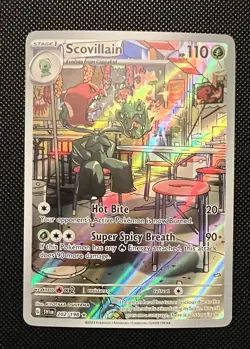 Pokemon TCG Scovillain 202/198 Scarlet & Violet Base Set Illustration Rare NM - Image 1