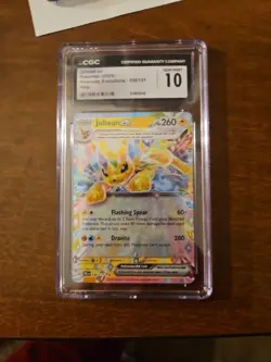 Jolteon ex Pokemon Prismatic Evolutions CGC 10 GEM MT Holo 30/31 - Image 1