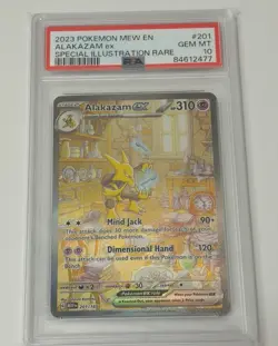 2023 Pokemon 151 MEW EN Special Illustration Alakazam 201/165 SIR PSA 10 - Image 1