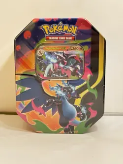 Pokemon TCG Mega Charizard x EX Tin Factory Sealed Brand New Sealed - Image 1