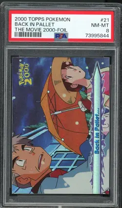 PSA 8 NM-MT 2000 Pokemon Topps The Movie - Back in Pallet - Foil #21 - Image 1